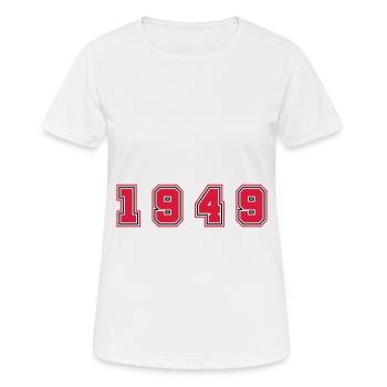1949 Year Number - Women's Breathable T-Shirt - white - Front - AI Model Female 172 dark (172cm)