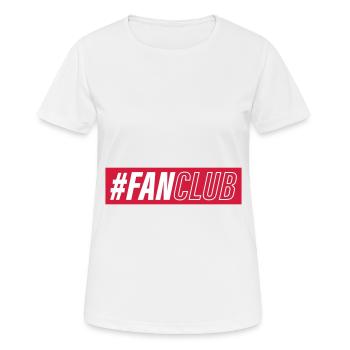 Fan Club Verein - Frauen T-Shirt atmungsaktiv - Weiß - Vorne - AI Model Female 172 dark (172cm)