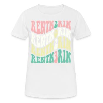 Rentner 2023 Retro Rente Ruhestand Pension Frauen - Frauen T-Shirt atmungsaktiv - Weiß - Vorne - AI Model Female 172 dark (172cm)