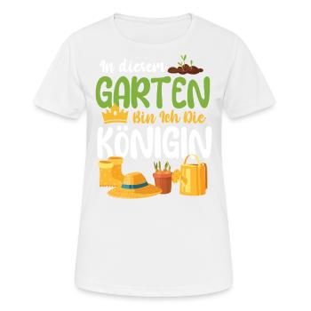 Garten Hobbygärtner Gärtner Gärtnerin Gartenarbeit - Frauen T-Shirt atmungsaktiv - Weiß - Vorne - AI Model Female 172 dark (172cm)