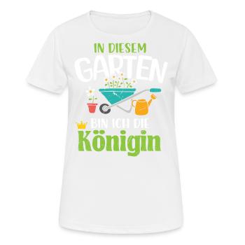Garten Hobbygärtner Gärtner Gärtnerin Gartenarbeit - Frauen T-Shirt atmungsaktiv - Weiß - Vorne - AI Model Female 172 dark (172cm)