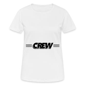 Timbres de l’équipage - T-shirt respirant Femme - blanc - Devant - AI Model Female 172 dark (172cm)