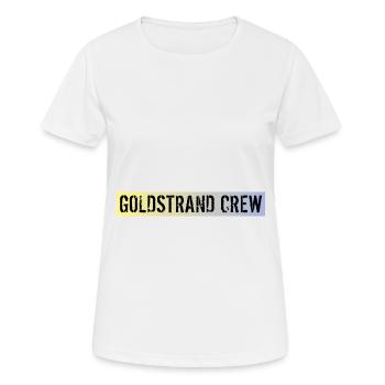 Équipage des Sables d’or - T-shirt respirant Femme - blanc - Devant - AI Model Female 172 dark (172cm)