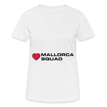 Mallorca Squad - Frauen T-Shirt atmungsaktiv - Weiß - Vorne - AI Model Female 172 dark (172cm)