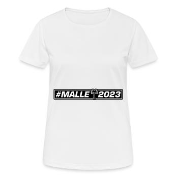 Malle 2023 - T-shirt respirant Femme - blanc - Devant - AI Model Female 172 dark (172cm)