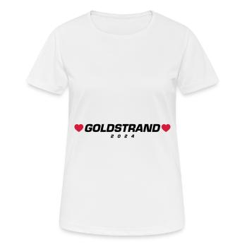 Coeur Sables d’Or 2024 - T-shirt respirant Femme - blanc - Devant - AI Model Female 172 dark (172cm)