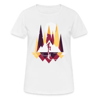 Rope Jumping Rope Jumping Frau - Frauen T-Shirt atmungsaktiv - Weiß - Vorne - AI Model Female 172 dark (172cm)