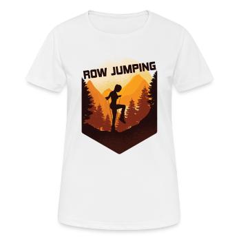 Rope Jumping Rope Jumping Frau - Frauen T-Shirt atmungsaktiv - Weiß - Vorne - AI Model Female 172 dark (172cm)