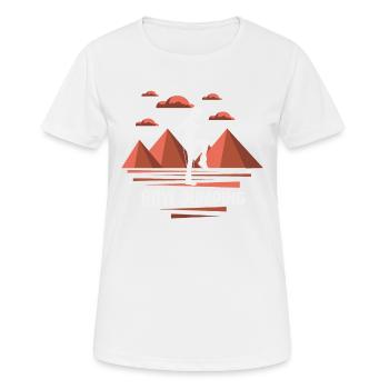 Corde à sauter Corde Sauteuse Femme - T-shirt respirant Femme - blanc - Devant - AI Model Female 172 dark (172cm)