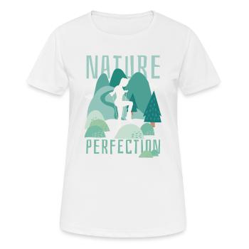 Corde à sauter Corde Sauteuse Femme - T-shirt respirant Femme - blanc - Devant - AI Model Female 172 dark (172cm)