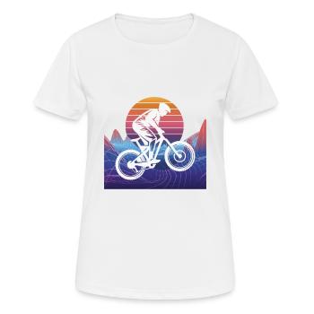 Vaporwave Descente - T-shirt respirant Femme - blanc - Devant - AI Model Female 172 dark (172cm)