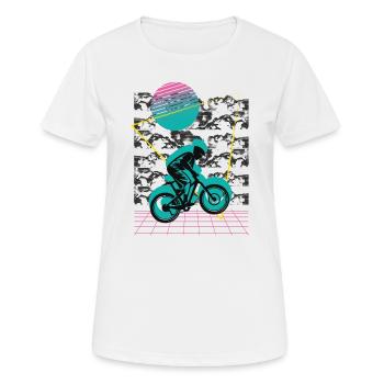 Vaporwave Descente - T-shirt respirant Femme - blanc - Devant - AI Model Female 172 dark (172cm)