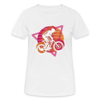 Vaporwave Descente - T-shirt respirant Femme - blanc - Devant - AI Model Female 172 dark (172cm)
