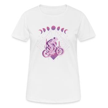 Vaporwave Space Descente - T-shirt respirant Femme - blanc - Devant - AI Model Female 172 dark (172cm)