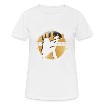 Rythme paintball - T-shirt respirant Femme - blanc - Devant - AI Model Female 172 dark (172cm)