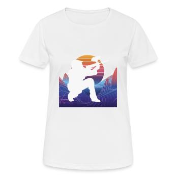 Vaporwave Paintball - T-shirt respirant Femme - blanc - Devant - AI Model Female 172 dark (172cm)