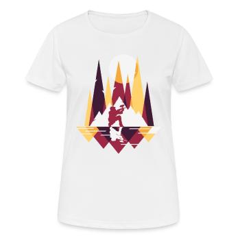 Paintball Paintball Player - Women's Breathable T-Shirt - white - Front - AI Model Female 172 dark (172cm)