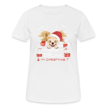 Marché de Noël de Chihuahua - T-shirt respirant Femme - blanc - Devant - AI Model Female 172 dark (172cm)