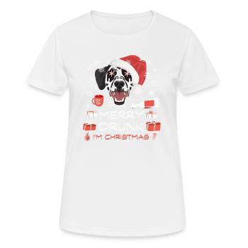 Marché de Noël dalmate - T-shirt respirant Femme - blanc - Devant - AI Model Female 172 dark (172cm)