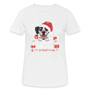 Marché de Noël dalmate - T-shirt respirant Femme - blanc - Devant - AI Model Female 172 dark (172cm)