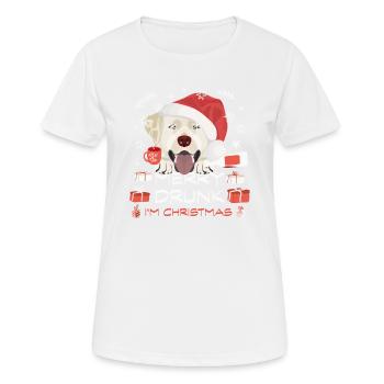 Marché de Noël du Labrador - T-shirt respirant Femme - blanc - Devant - AI Model Female 172 dark (172cm)