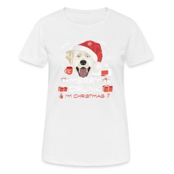 Marché de Noël du Labrador - T-shirt respirant Femme - blanc - Devant - AI Model Female 172 dark (172cm)