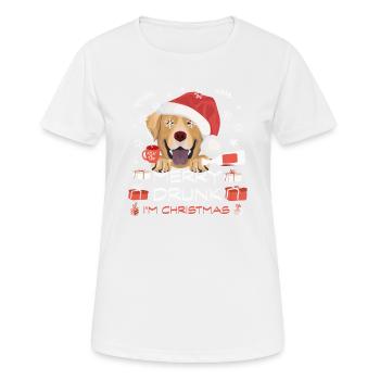 Marché de Noël du Labrador - T-shirt respirant Femme - blanc - Devant - AI Model Female 172 dark (172cm)