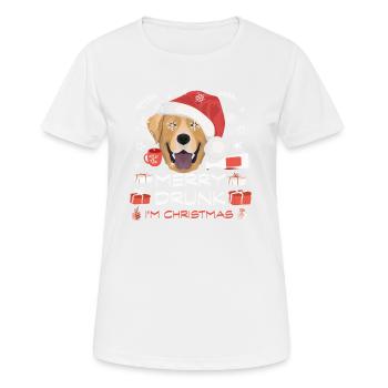 Marché de Noël du Labrador - T-shirt respirant Femme - blanc - Devant - AI Model Female 172 dark (172cm)