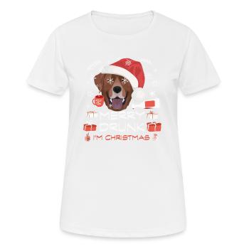 Marché de Noël du Labrador - T-shirt respirant Femme - blanc - Devant - AI Model Female 172 dark (172cm)