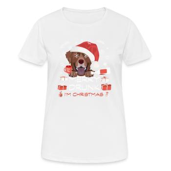 Marché de Noël du Labrador - T-shirt respirant Femme - blanc - Devant - AI Model Female 172 dark (172cm)