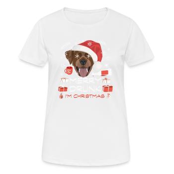 Marché de Noël du Labrador - T-shirt respirant Femme - blanc - Devant - AI Model Female 172 dark (172cm)