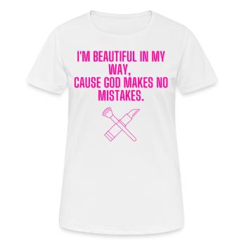 Pop Song Phrase - Women's Breathable T-Shirt - white - Front - AI Model Female 172 dark (172cm)