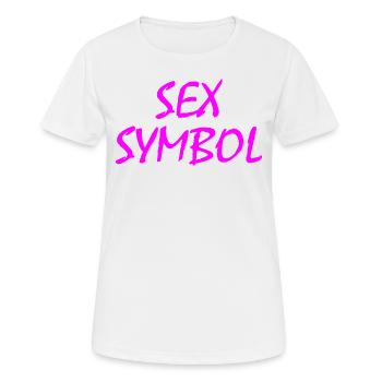 Sex symbol - Frauen T-Shirt atmungsaktiv - Weiß - Vorne - AI Model Female 172 dark (172cm)