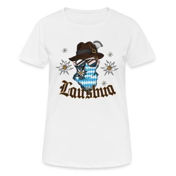Costumes traditionnels Bavière Allemagne du Sud Dirndl Lausbua - T-shirt respirant Femme - blanc - Devant - AI Model Female 172 dark (172cm)