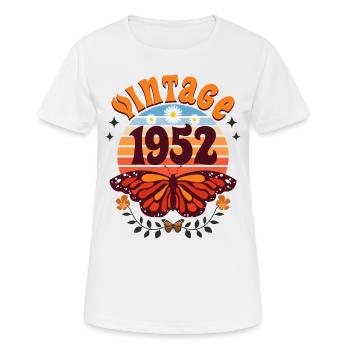 Retro and Vintage 1952 Woman 70 Years Anniversary - Women's Breathable T-Shirt - white - Front - AI Model Female 172 dark (172cm)