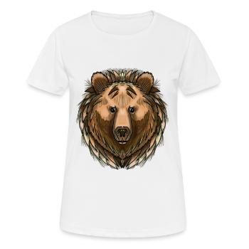 Ralph von Jon Ball - Frauen T-Shirt atmungsaktiv - Weiß - Vorne - AI Model Female 172 dark (172cm)
