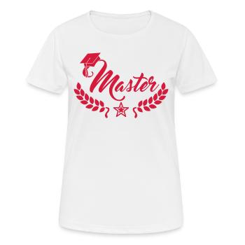 Master degree - Women's Breathable T-Shirt - white - Front - AI Model Female 172 dark (172cm)