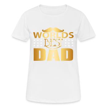 Der beste Vater der Welt - der beste Vater der Welt - - Frauen T-Shirt atmungsaktiv - Weiß - Vorne - AI Model Female 172 dark (172cm)
