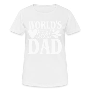 Der beste Vater der Welt - der beste Vater der Welt - - Frauen T-Shirt atmungsaktiv - Weiß - Vorne - AI Model Female 172 dark (172cm)