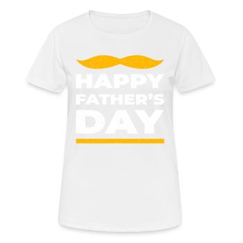 Fête des Pères - T-shirt respirant Femme - blanc - Devant - AI Model Female 172 dark (172cm)