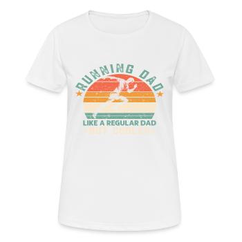 Père Père Père - T-shirt respirant Femme - blanc - Devant - AI Model Female 172 dark (172cm)