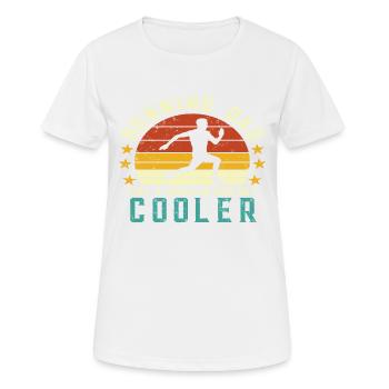 Père Père Père - T-shirt respirant Femme - blanc - Devant - AI Model Female 172 dark (172cm)