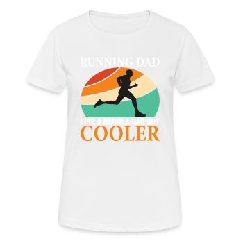 Père Père Père - T-shirt respirant Femme - blanc - Devant - AI Model Female 172 dark (172cm)
