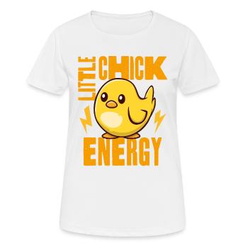Énergie Little Chick - T-shirt respirant Femme - blanc - Devant - AI Model Female 172 dark (172cm)