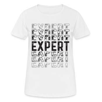 Meilleur expert The Man The Legend - T-shirt respirant Femme - blanc - Devant - AI Model Female 172 dark (172cm)