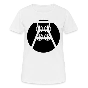 Ruhrpott Zeche Förderturm (b) - Frauen T-Shirt atmungsaktiv - Weiß - Vorne - AI Model Female 172 dark (172cm)