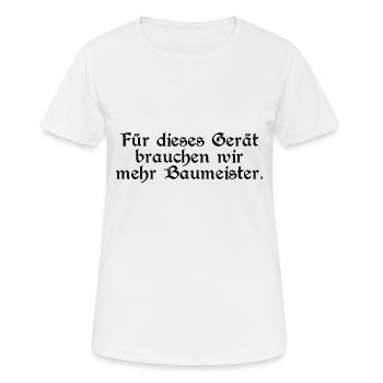Device Stronghold Strategy Builder V1 (b) - Women's Breathable T-Shirt - white - Front - AI Model Female 172 dark (172cm)