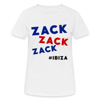 Zack Zack Zack Ibiza 2017 - T-shirt respirant Femme - blanc - Devant - AI Model Female 172 dark (172cm)