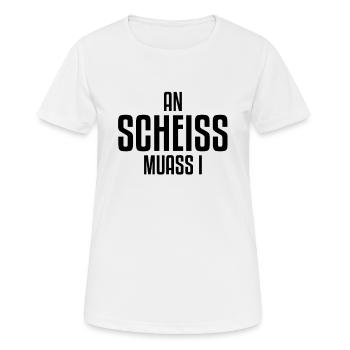 Chier Muass I | Bavarois, bavarois, sanglier - T-shirt respirant Femme - blanc - Devant - AI Model Female 172 dark (172cm)