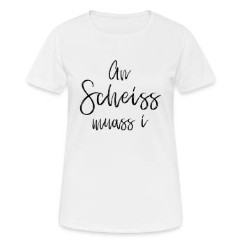 Chier Muass I | Bavarois, bavarois, sanglier - T-shirt respirant Femme - blanc - Devant - AI Model Female 172 dark (172cm)
